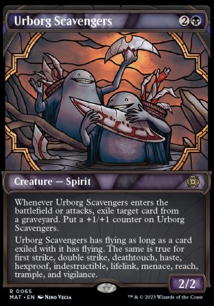 (065) Magic The Gathering March of the Machine: The Aftermath: Extras Single: Urborg Scavengers (V.1) Holo Rare