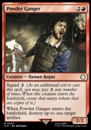 (065) Magic The Gathering Universes Beyond: Fallout Single: Powder Ganger Holo Rare