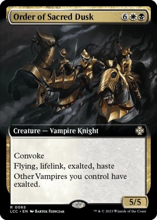 (065) Magic The Gathering Commander: The Lost Caverns of Ixalan: Extras Single: Order of Sacred Dusk Rare