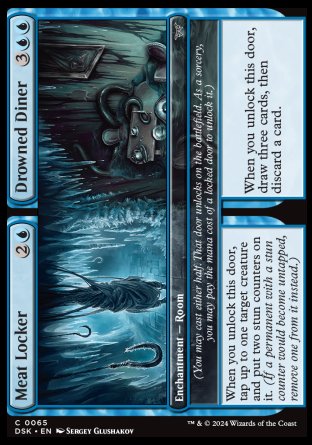 (065) Magic The Gathering Duskmourn: House of Horror Single: Meat Locker // Drowned Diner Common
