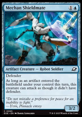 (065) Magic The Gathering Edge of Eternities Single: Mechan Shieldmate Holo Common