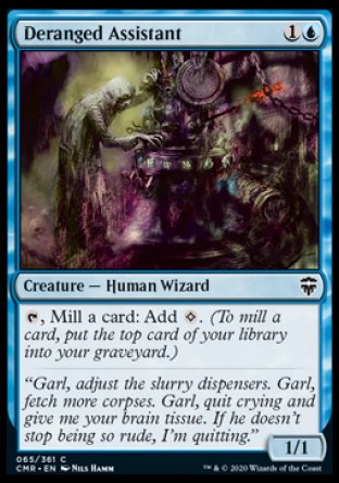 (065/361) Magic The Gathering Commander Legends Single: Deranged Assistant Holo Common