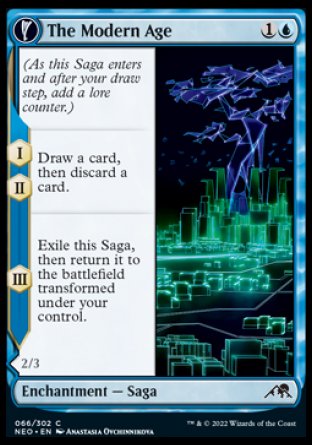 (066) Magic The Gathering Kamigawa: Neon Dynasty Single: The Modern Age // Vector Glider Holo Common