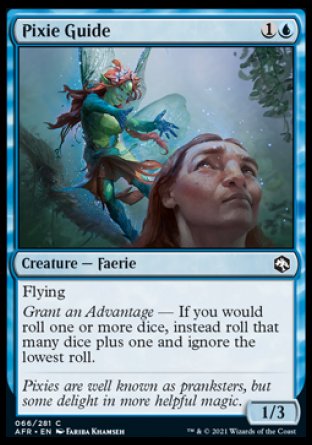 (066) Magic The Gathering Adventures in the Forgotten Realms Single: Pixie Guide Holo Common