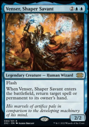 (066) Magic The Gathering Double Masters 2022 Single: Venser, Shaper Savant Holo Rare