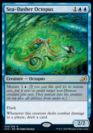 (066) Magic The Gathering Ikoria: Lair of Behemoths: Promos Single: Sea-Dasher Octopus (V.2) Holo Rare