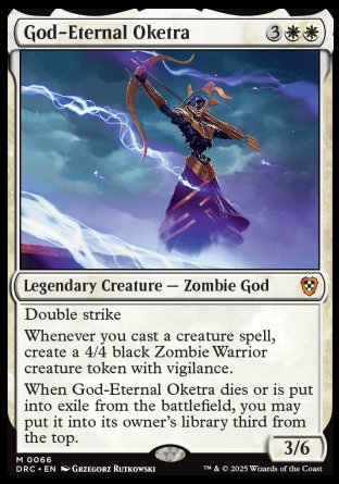 (066) Magic The Gathering Commander: Aetherdrift Single: God-Eternal Oketra Mythic
