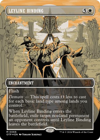 (066) Magic The Gathering Breaking News Single: Leyline Binding (V.2) Holo Mythic