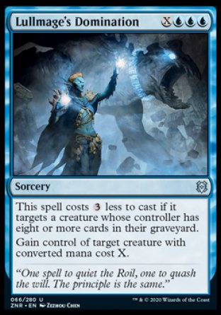 (066/280) Magic The Gathering Zendikar Rising Single: Lullmage's Domination Holo Uncommon