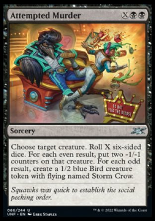 (066) Magic The Gathering Unfinity Single: Attempted Murder Uncommon