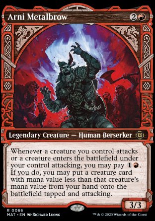 (066) Magic The Gathering March of the Machine: The Aftermath: Extras Single: Arni Metalbrow (V.1) Holo Rare