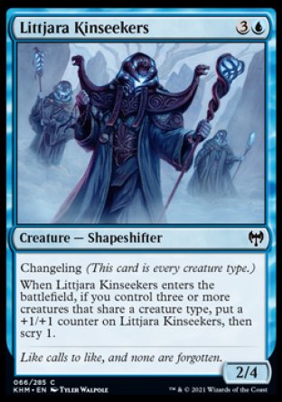 (066/285) Magic The Gathering Kaldheim Single: Littjara Kinseekers Common
