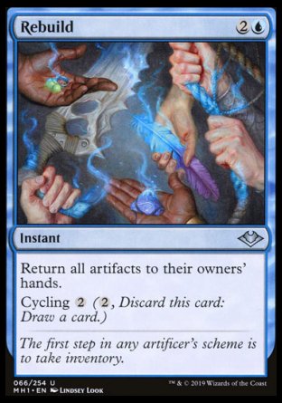 (066/254) Magic The Gathering Modern Horizons Single: Rebuild Holo Uncommon