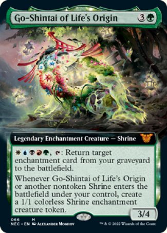 (066) Magic The Gathering Commander: Kamigawa: Neon Dynasty Single: Go-Shintai of Life's Origin (V.2) Mythic