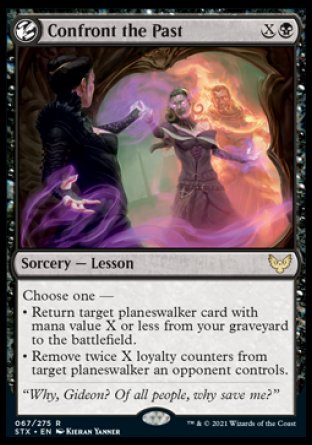 (067) Magic The Gathering Strixhaven: School of Mages Single: Confront the Past Rare