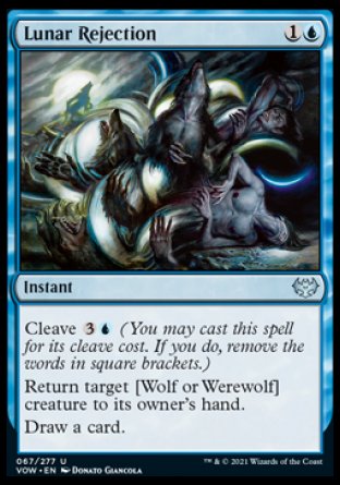 (067) Magic The Gathering Innistrad: Crimson Vow Single: Lunar Rejection Holo Uncommon