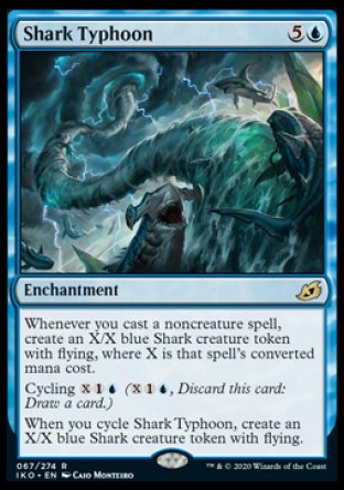 (067) Magic The Gathering Ikoria: Lair of Behemoths: Promos Single: Shark Typhoon (V.2) Holo Rare
