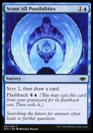 (067/254) Magic The Gathering Modern Horizons Single: Scour All Possibilities Common