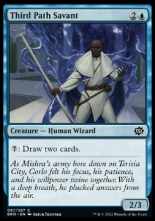 (067) Magic The Gathering The Brothers' War Single: Third Path Savant Holo Common