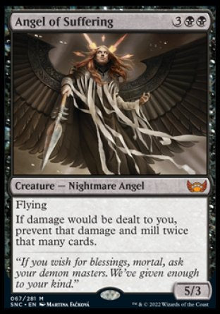 (067) Magic The Gathering Streets of New Capenna Single: Angel of Suffering Holo Mythic