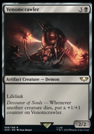 (068) Magic The Gathering Universes Beyond: Warhammer 40000 Single: Venomcrawler Holo Rare