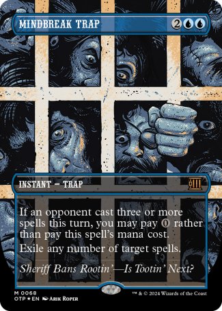 (068) Magic The Gathering Breaking News Single: Mindbreak Trap (V.2) Mythic