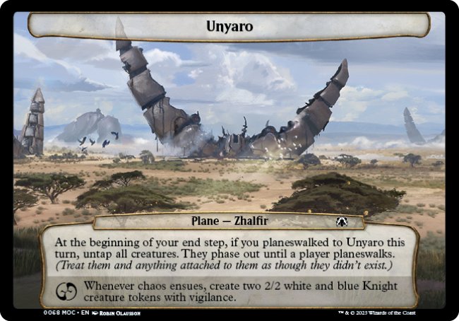 (068) Magic The Gathering Commander: March of the Machine Single: Unyaro Common