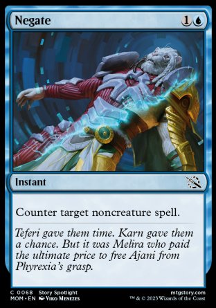 (068) Magic The Gathering March of the Machine Single: Negate Holo Common