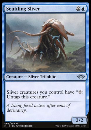 (068/254) Magic The Gathering Modern Horizons Single: Scuttling Sliver Holo Uncommon