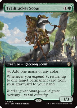 (068) Magic The Gathering Commander: Bloomburrow: Extras Single: Trailtracker Scout Rare