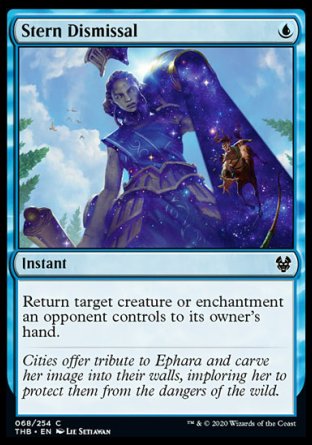(068/254) Magic The Gathering Theros Beyond Death Single: Stern Dismissal Holo Common