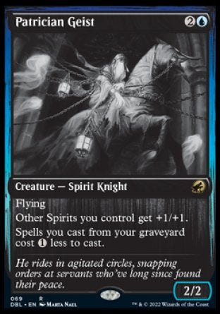 (069) Magic The Gathering Innistrad: Double Feature Single: Patrician Geist Rare