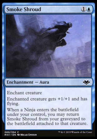 (069/254) Magic The Gathering Modern Horizons Single: Smoke Shroud Holo Common