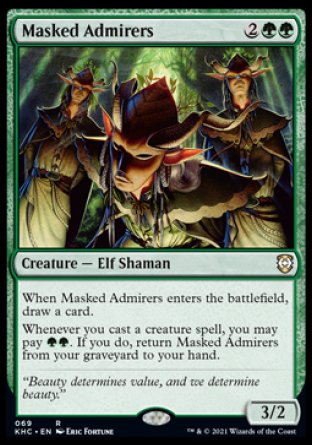 (069) Magic The Gathering Commander: Kaldheim Single: Masked Admirers Rare