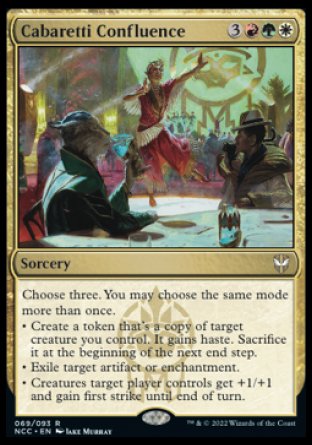 (069) Magic The Gathering Commander: Streets of New Capenna Single: Cabaretti Confluence Rare