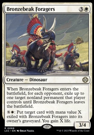 (069) Magic The Gathering Commander: The Lost Caverns of Ixalan Single: Bronzebeak Foragers Rare