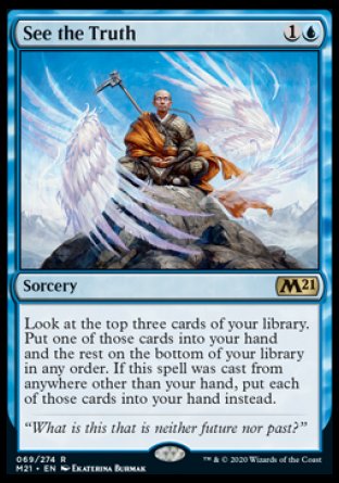 (069) Magic The Gathering Core 2021: Promos Single: See the Truth (V.1) Holo Rare