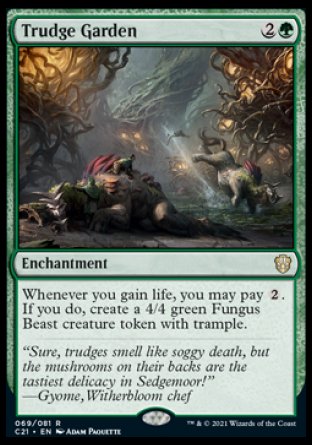(069) Magic The Gathering Commander: Strixhaven Single: Trudge Garden Rare