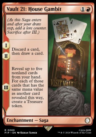 (069) Magic The Gathering Universes Beyond: Fallout Single: Vault 21: House Gambit Holo Rare