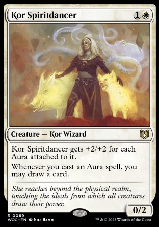 (069) Magic The Gathering Commander: Wilds of Eldraine Single: Kor Spiritdancer Rare