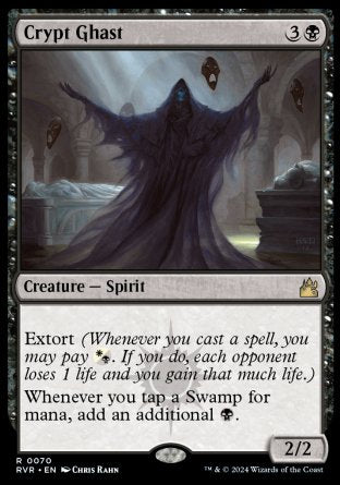(070) Magic The Gathering Ravnica Remastered Single: Crypt Ghast Rare