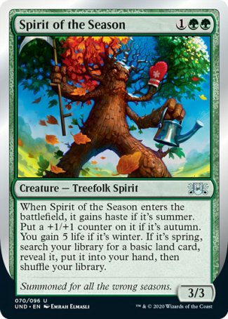 (070/096) Magic The Gathering Unsanctioned Single: Spirit of the Season Uncommon