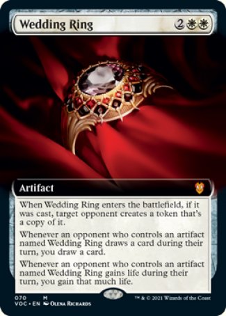 (070) Magic The Gathering Commander: Innistrad: Crimson Vow Single: Wedding Ring (V.2) Mythic