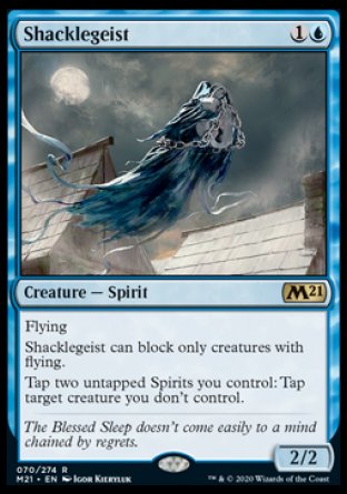 (070) Magic The Gathering Core 2021: Promos Single: Shacklegeist (V.2) Holo Rare