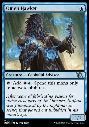 (070) Magic The Gathering March of the Machine Single: Omen Hawker Holo Uncommon