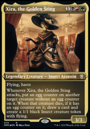 (070) Magic The Gathering Commander: Dominaria United: Extras Single: Xira, the Golden Sting Holo Rare