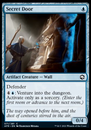 (071) Magic The Gathering Adventures in the Forgotten Realms Single: Secret Door Holo Common