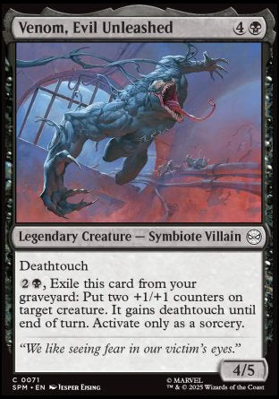 (071) Magic The Gathering Magic: The Gathering | Marvel's Spider-Man Single: Venom, Evil Unleashed Common