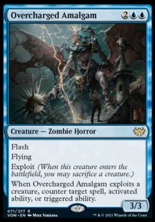 (071) Magic The Gathering Innistrad: Crimson Vow Single: Overcharged Amalgam Holo Rare