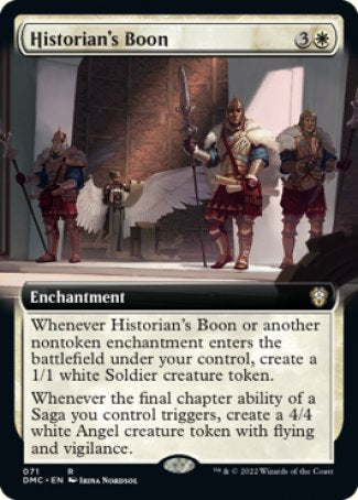 (071) Magic The Gathering Commander: Dominaria United: Extras Single: Historian's Boon Rare